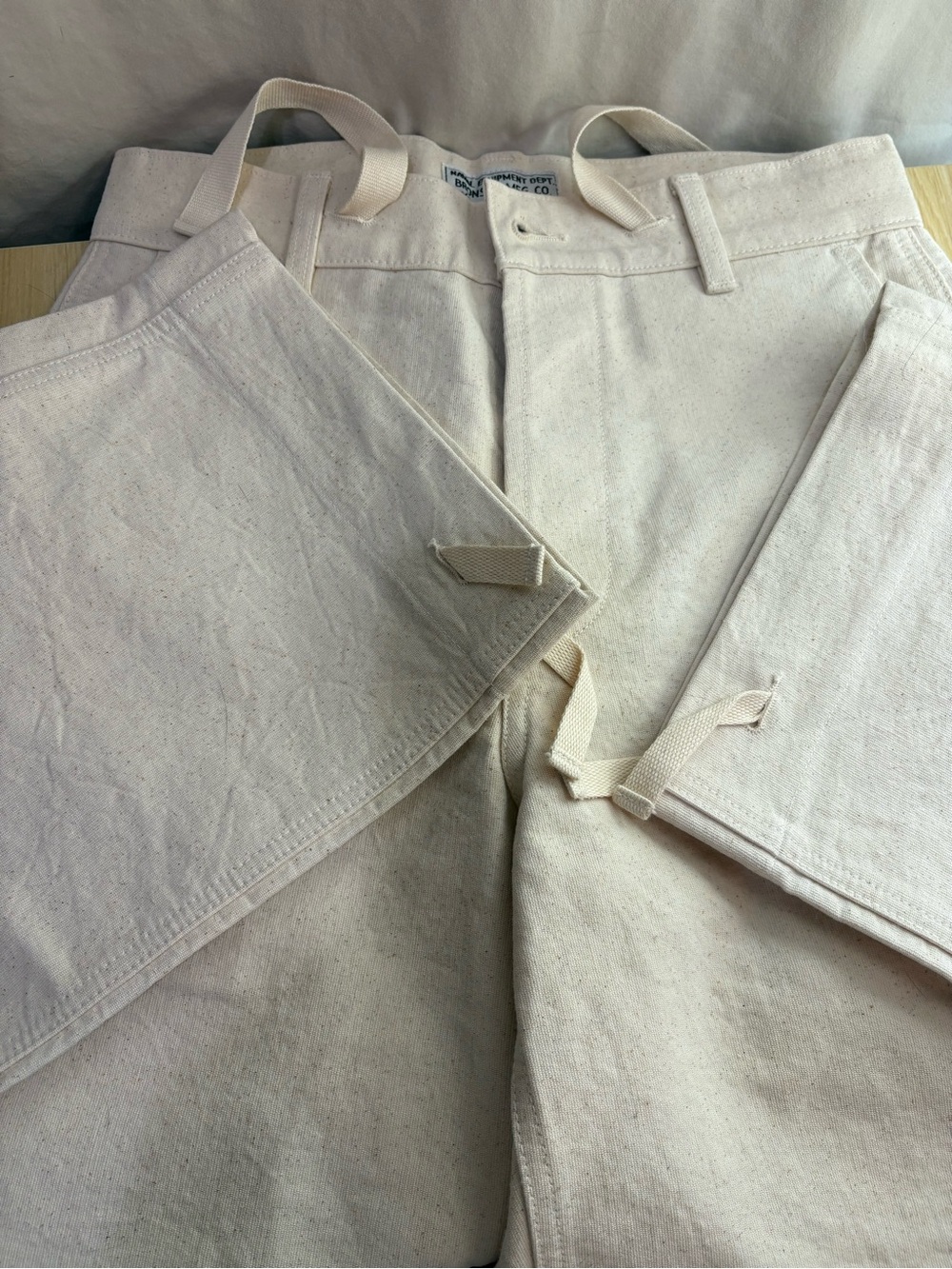Bronson Mfg. Co. reproduction 1940s USN Herringbone Twill (HBT) Deck Pants.